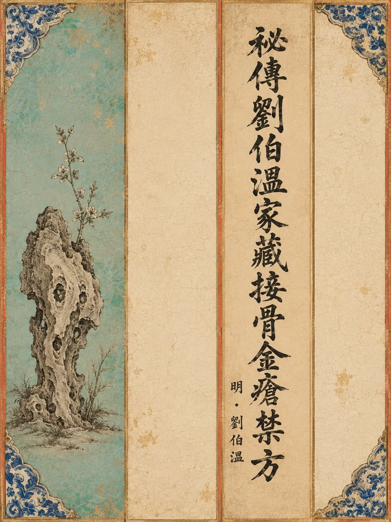秘传刘伯温家藏接骨金疮禁方