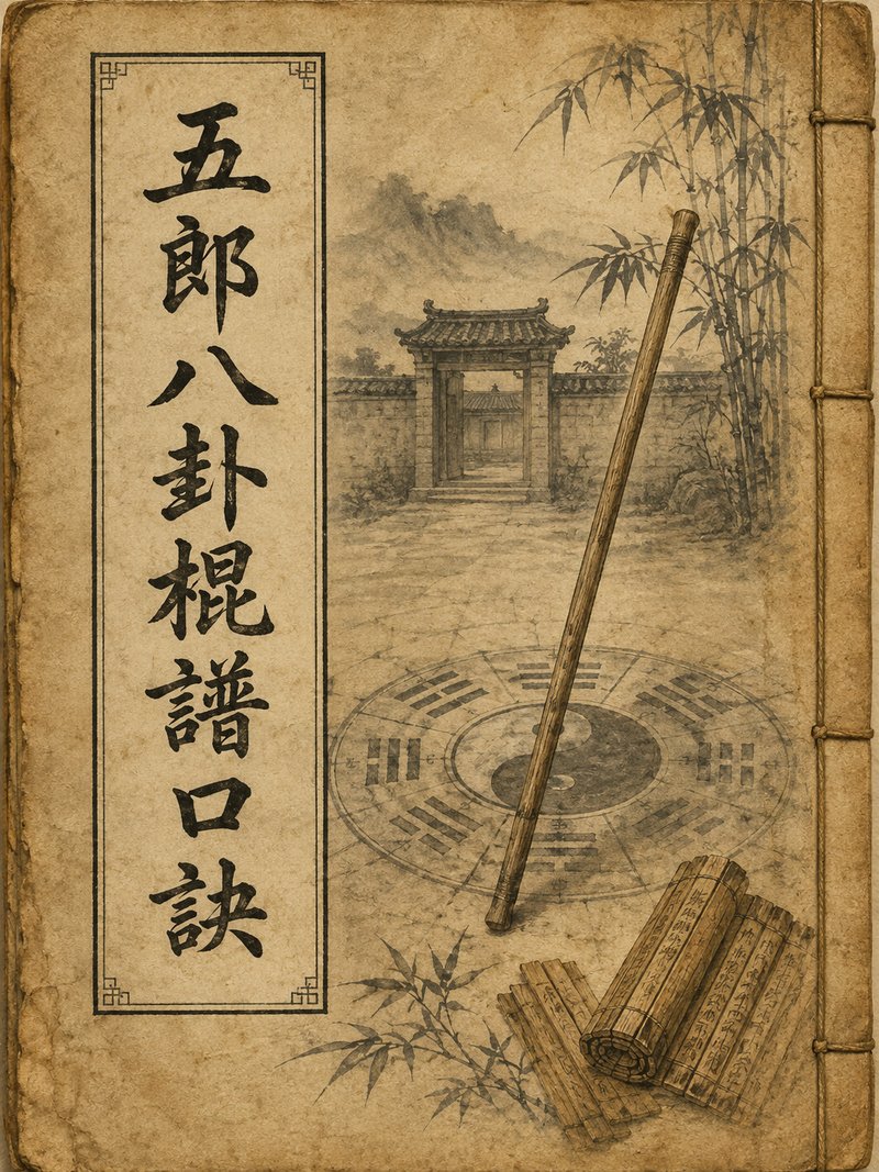 五郎八卦棍谱口诀