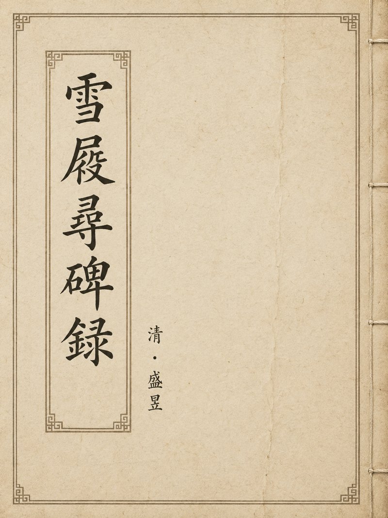 雪屐寻碑录