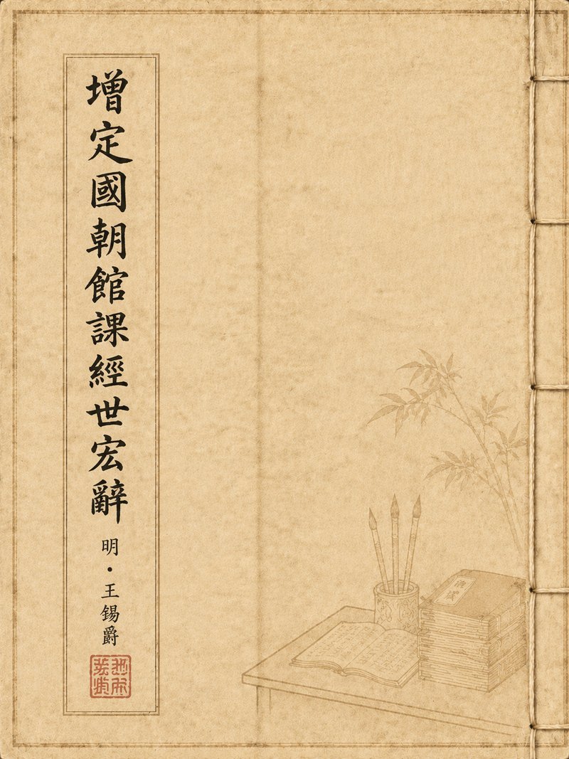 增定国朝馆课经世宏辞