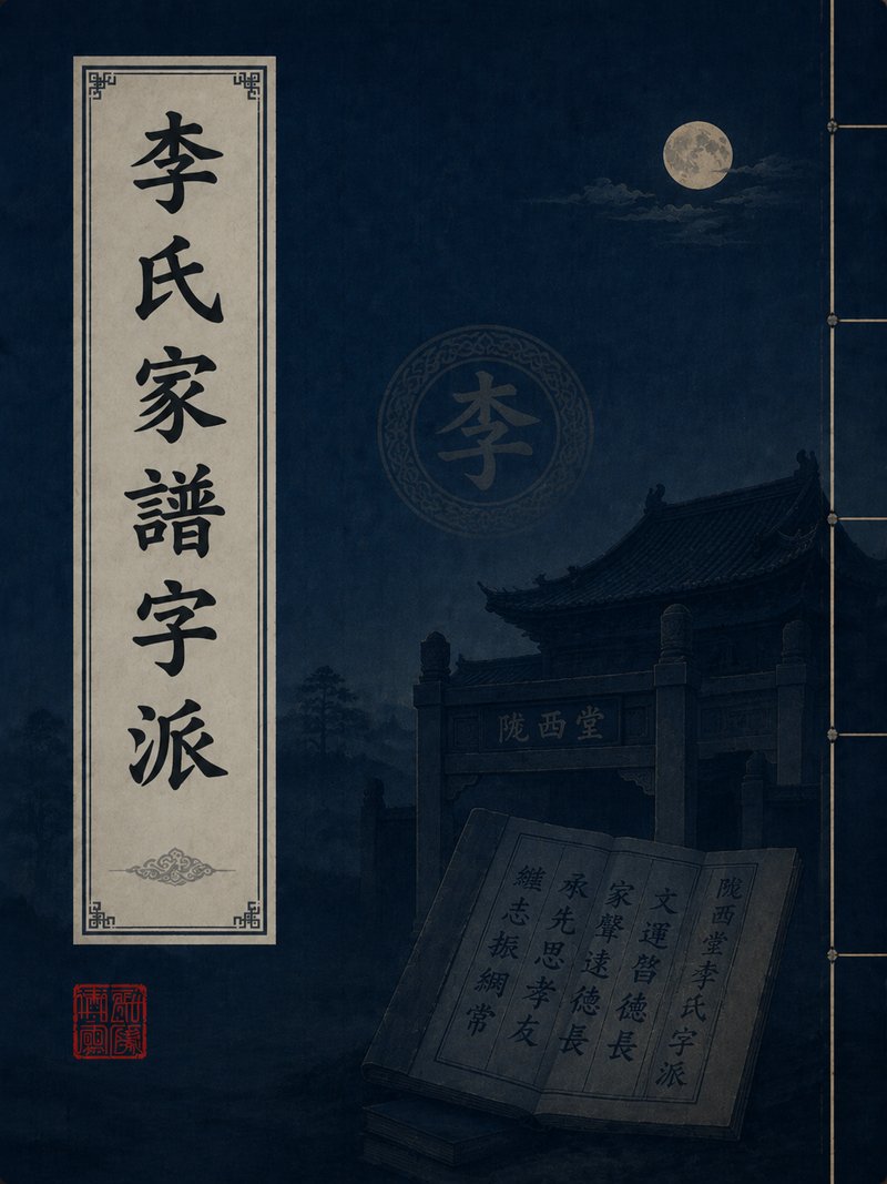 李氏家谱字派