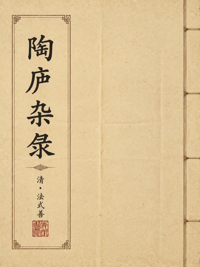 陶庐杂录