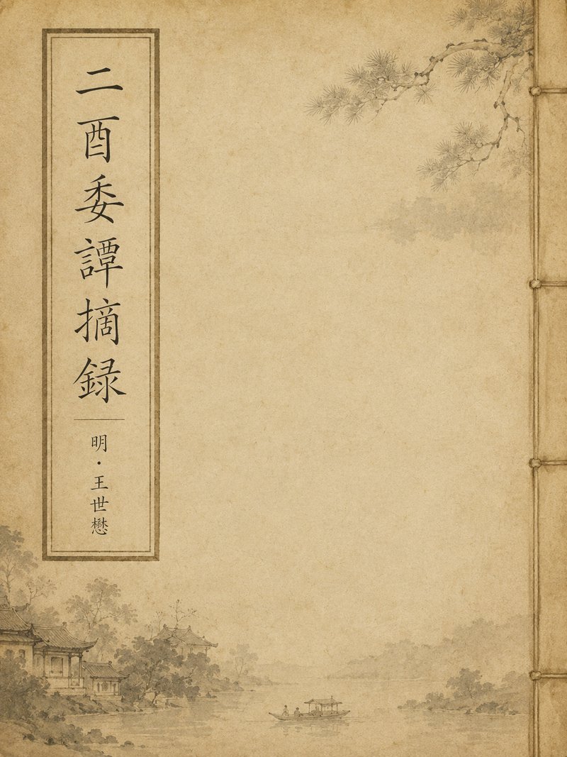 二酉委谭摘录