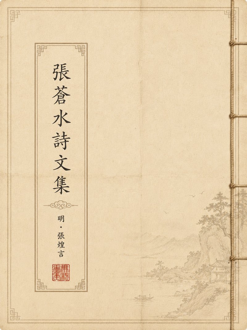 张苍水诗文集
