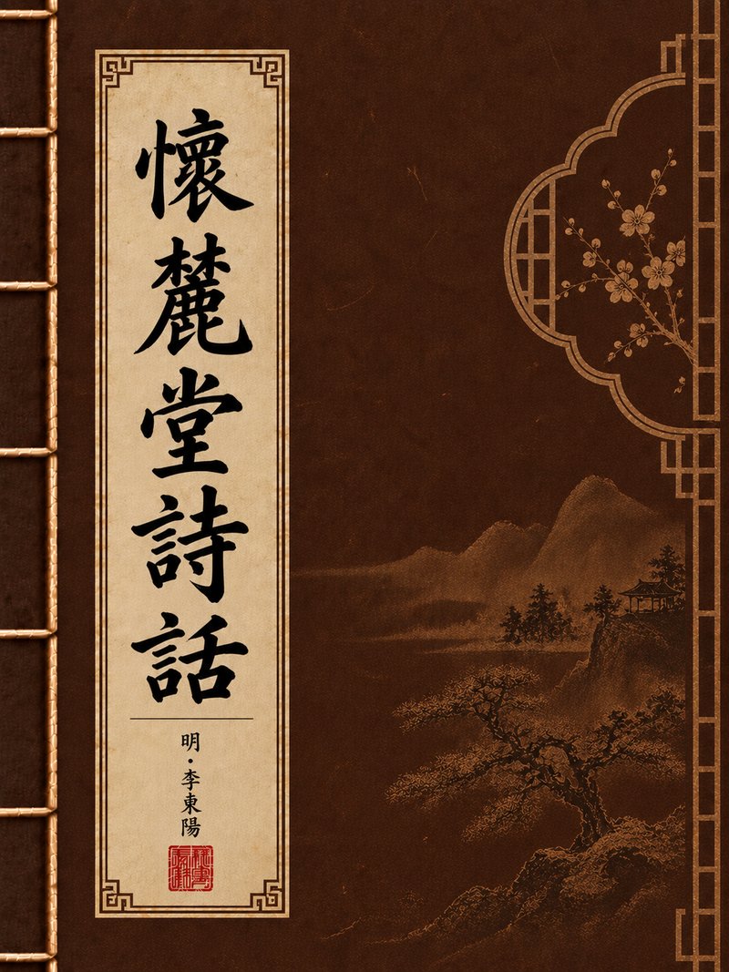 怀麓堂诗话