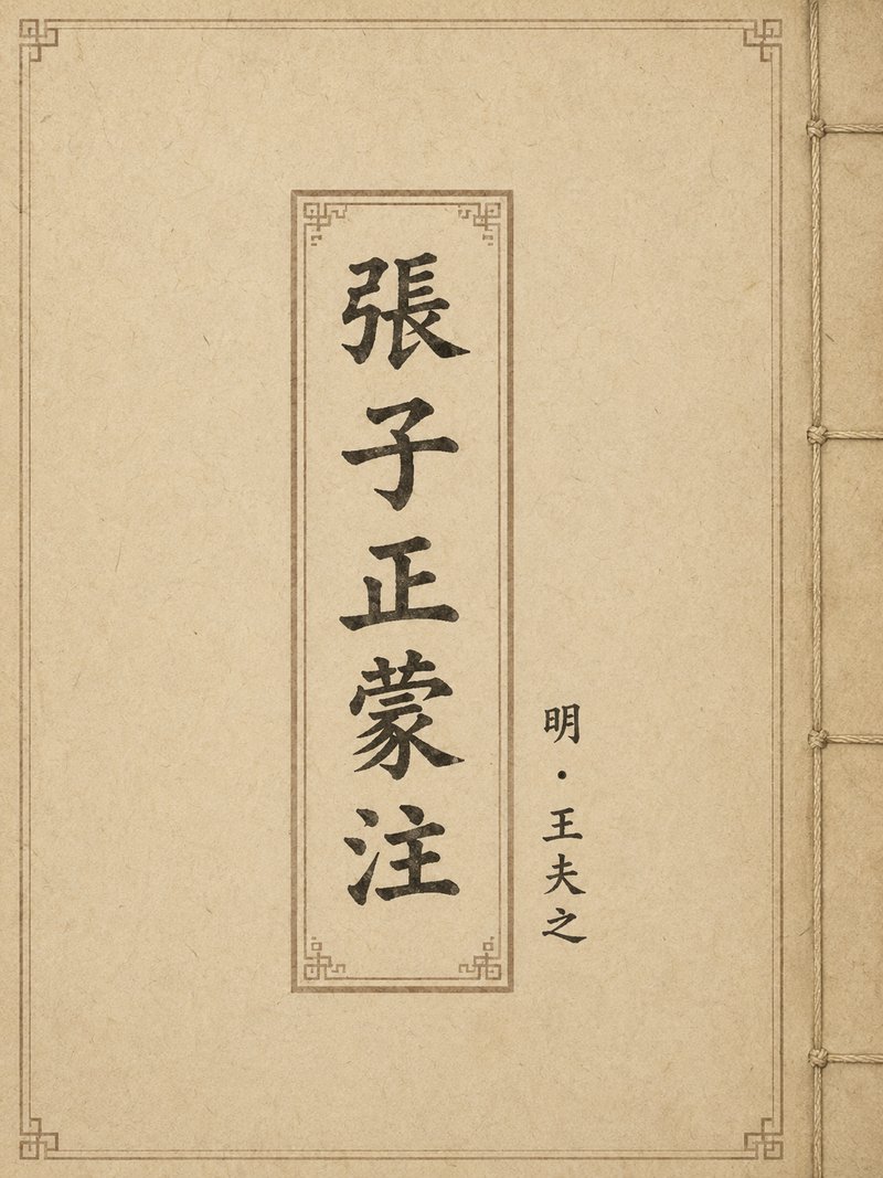 张子正蒙注