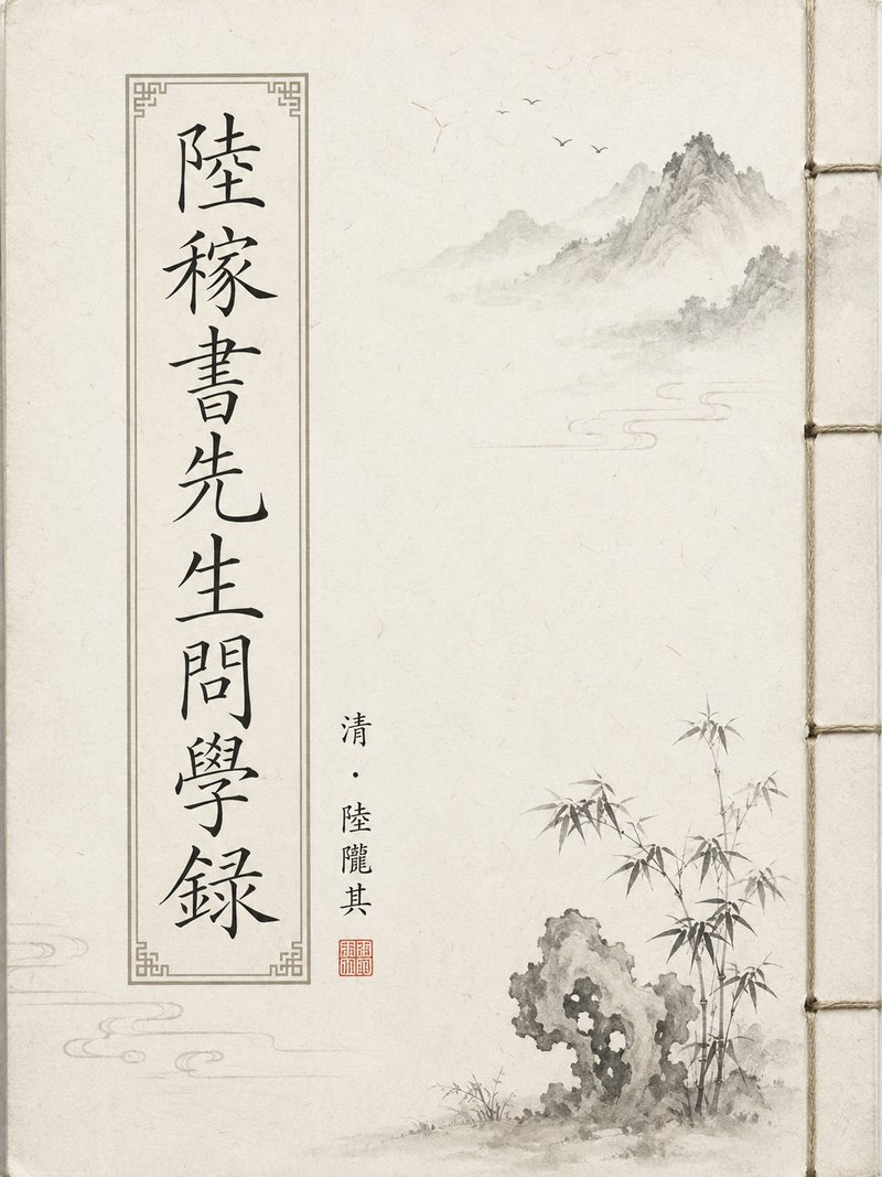 陆稼书先生问学录