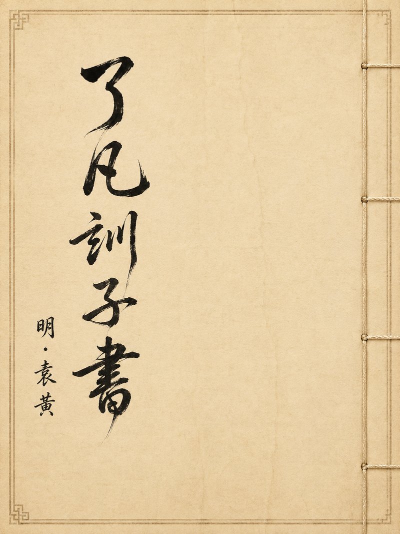 了凡训子书