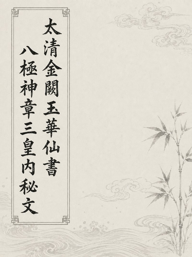 太清金阙玉华仙书八极神章三皇内秘文