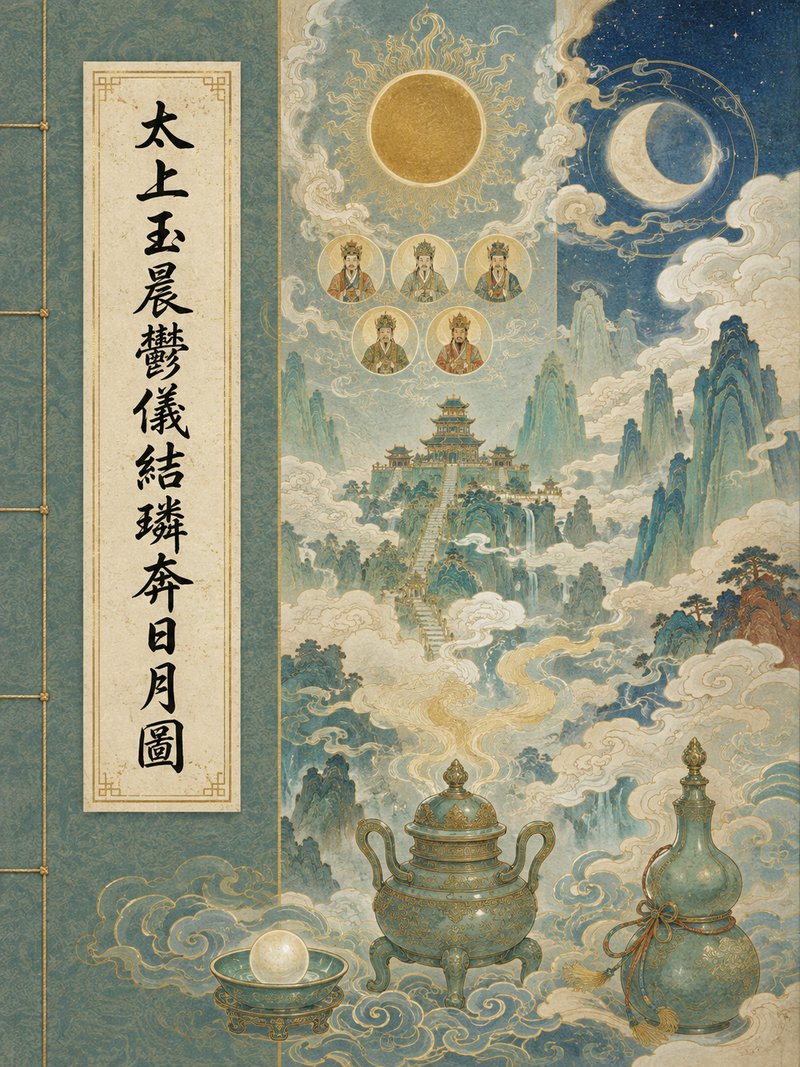 太上玉晨郁仪结璘奔日月图