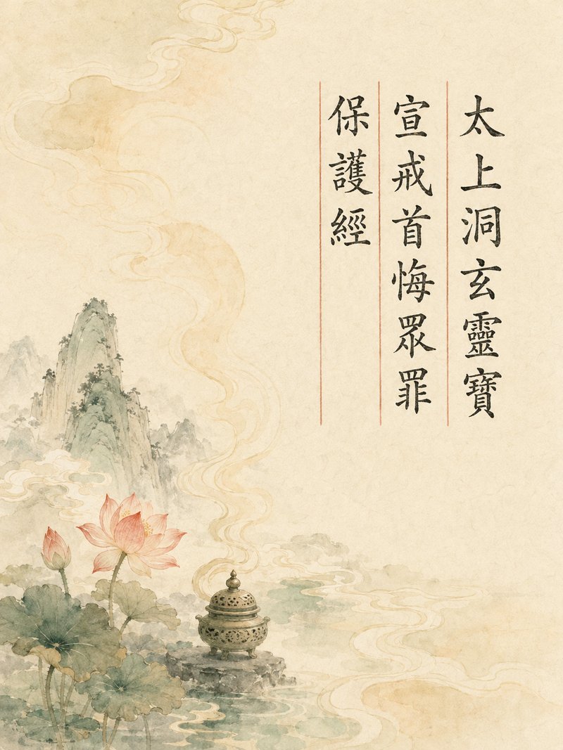 太上洞玄灵宝宣戒首悔众罪保护经