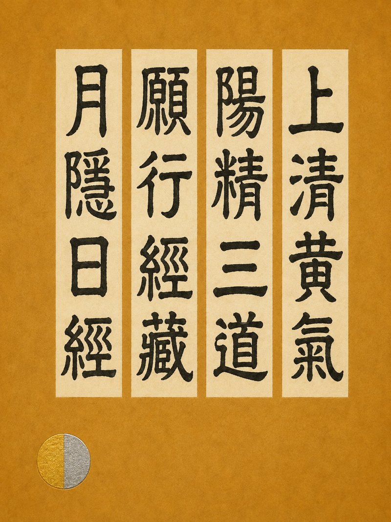 上清黄气阳精三道愿行经藏月隐日经