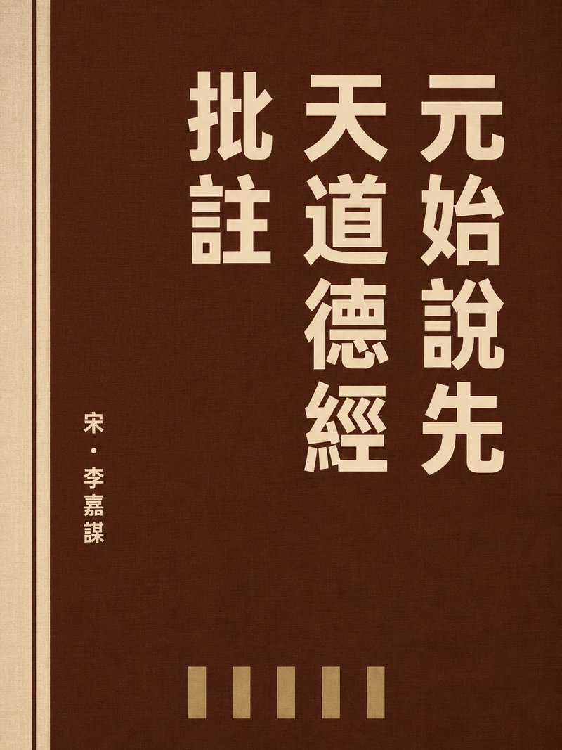 元始说先天道德经批注