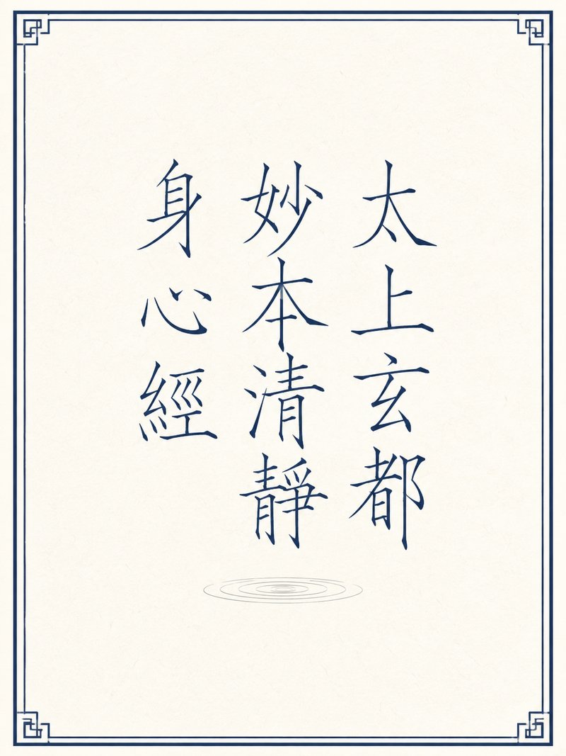 太上玄都妙本清静身心经