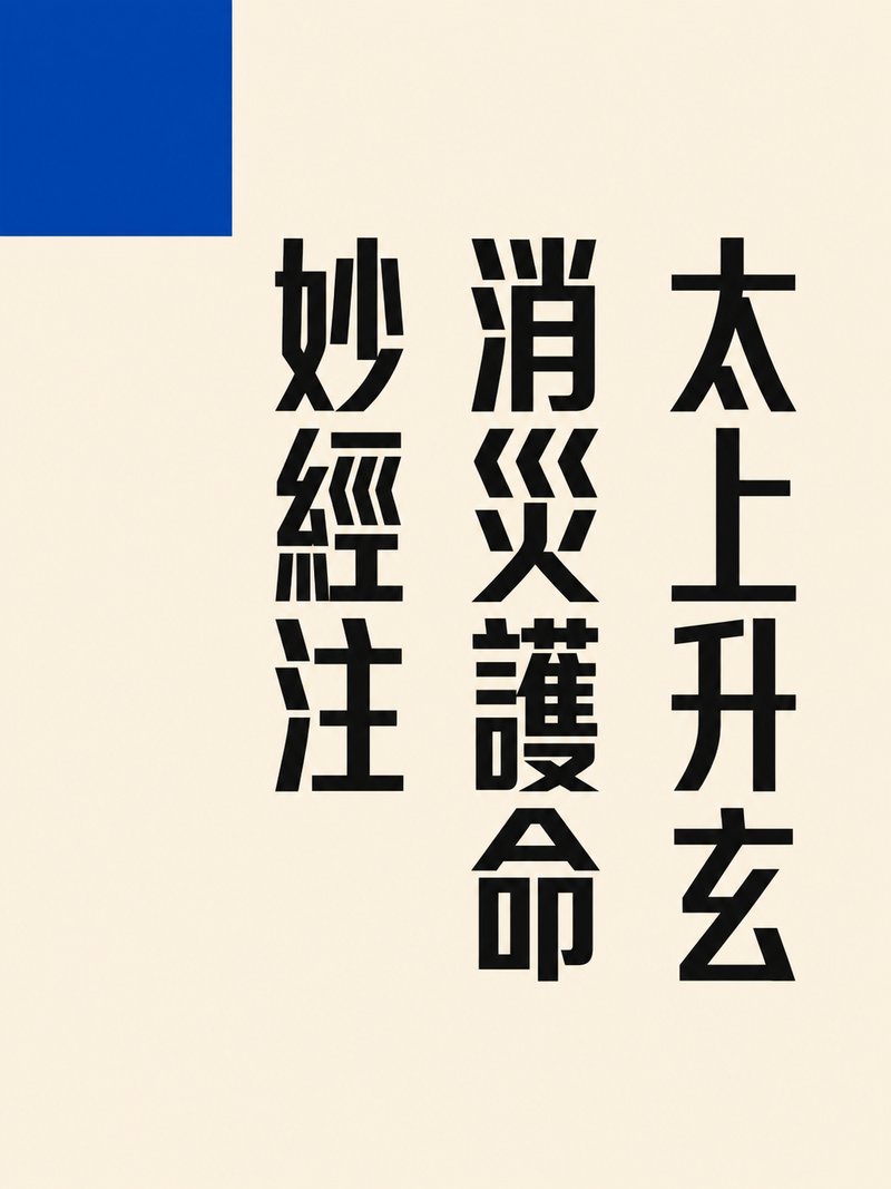 太上升玄消灾护命妙经注