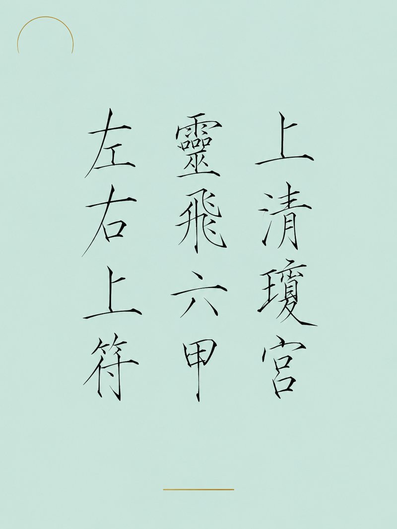 上清琼宫灵飞六甲左右上符