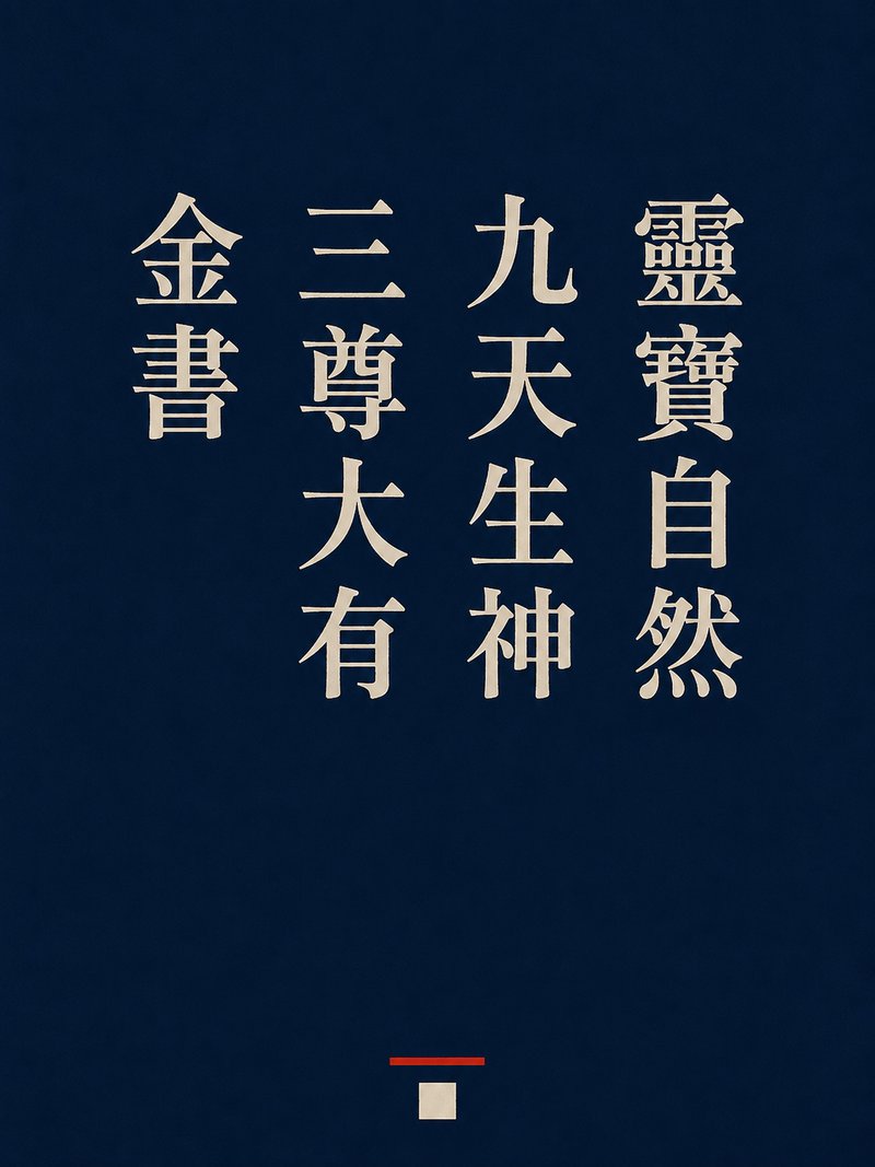 灵宝自然九天生神三尊大有金书