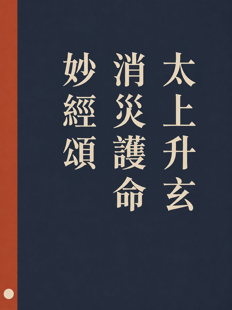 太上升玄消灾护命妙经颂