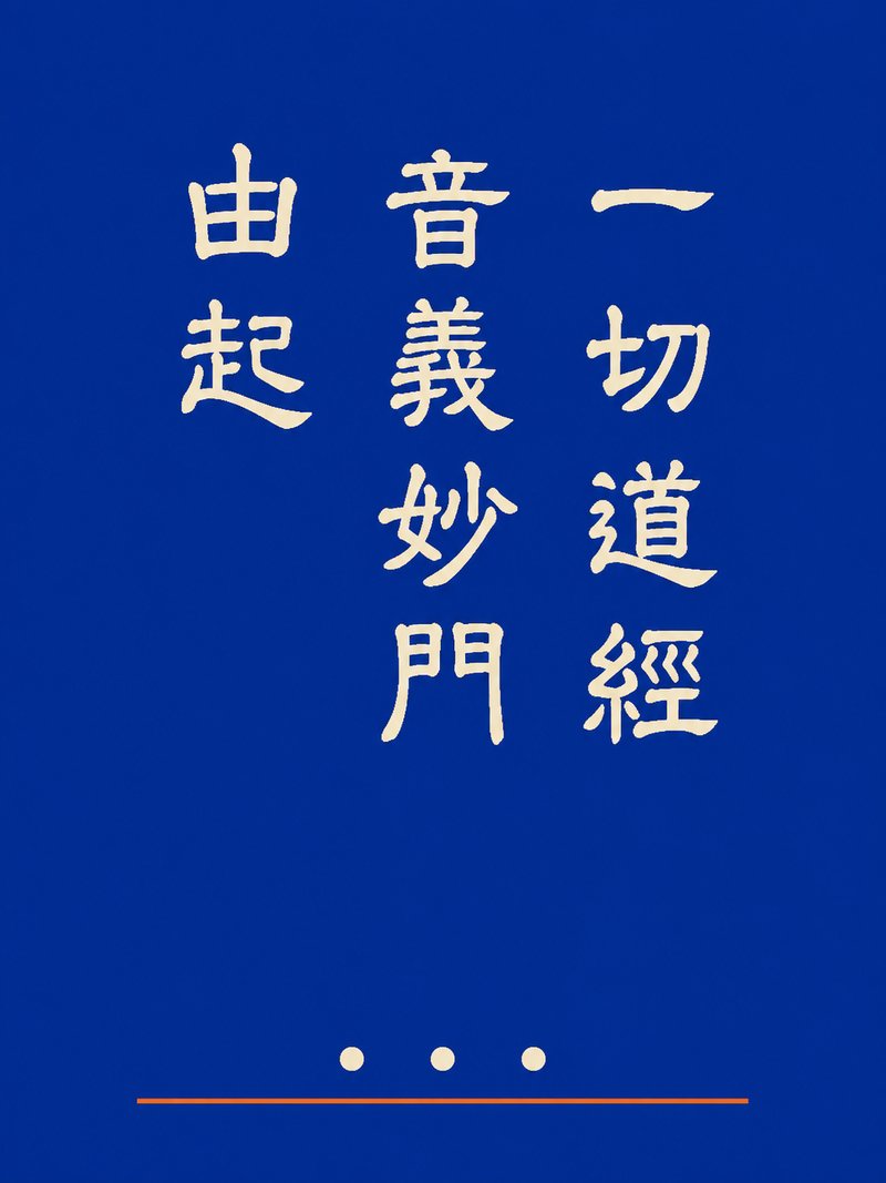 一切道经音义妙门由起