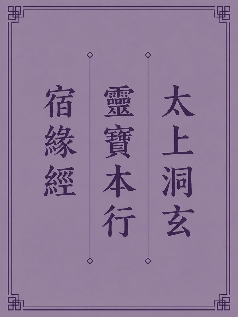 太上洞玄灵宝本行宿缘经