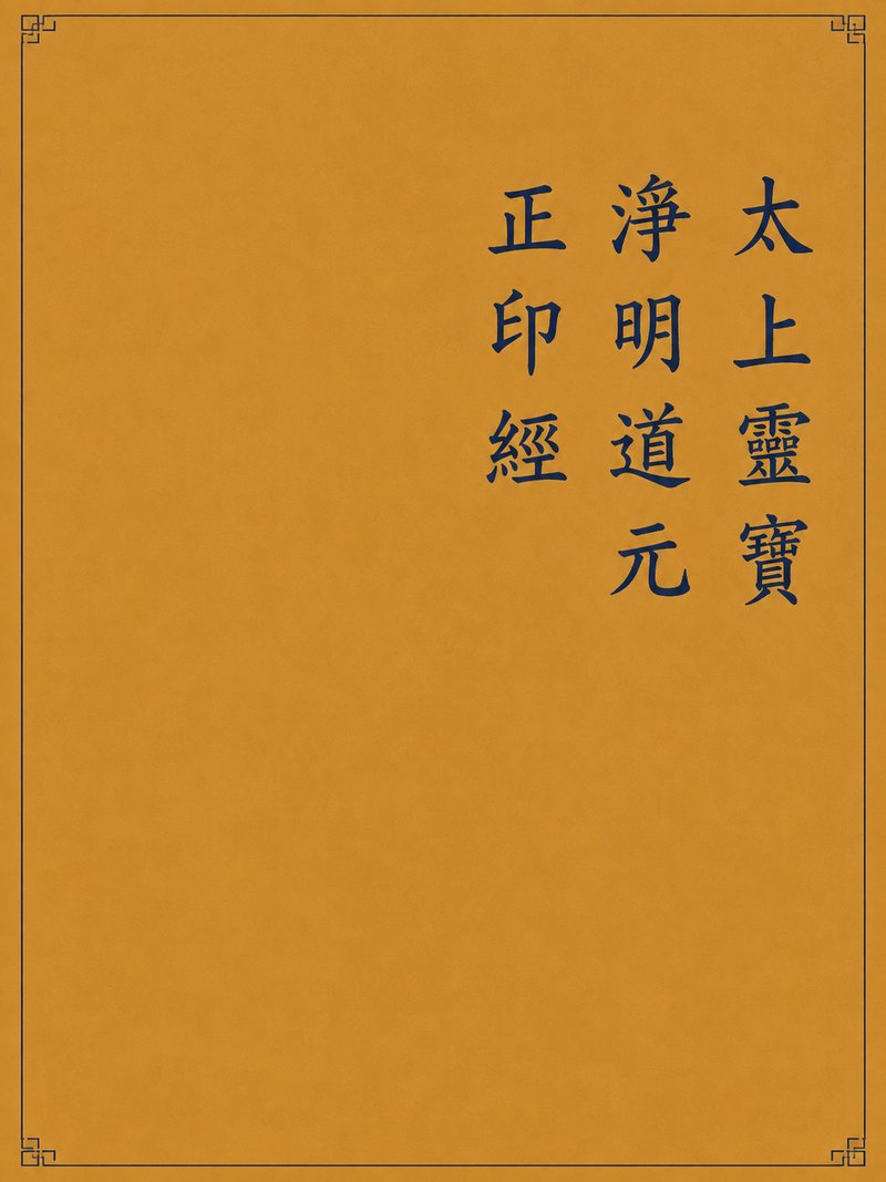 太上灵宝净明道元正印经