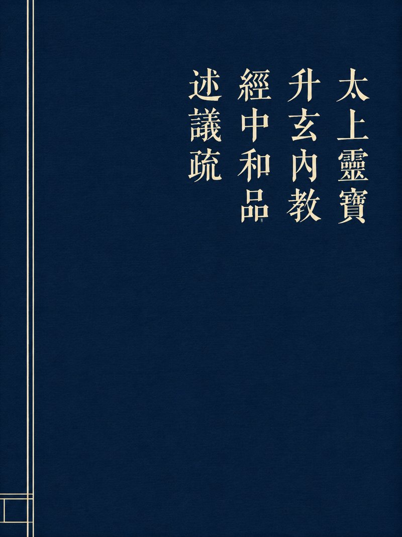 太上灵宝升玄内教经中和品述议疏