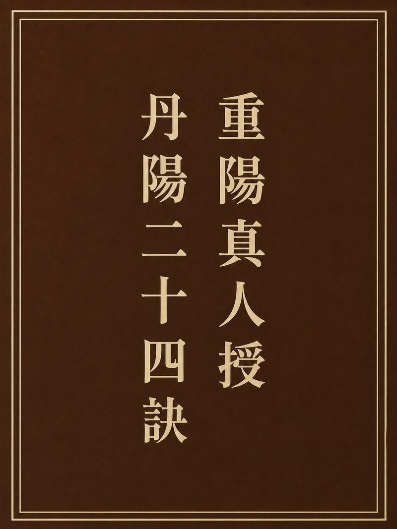 重阳真人授丹阳二十四诀