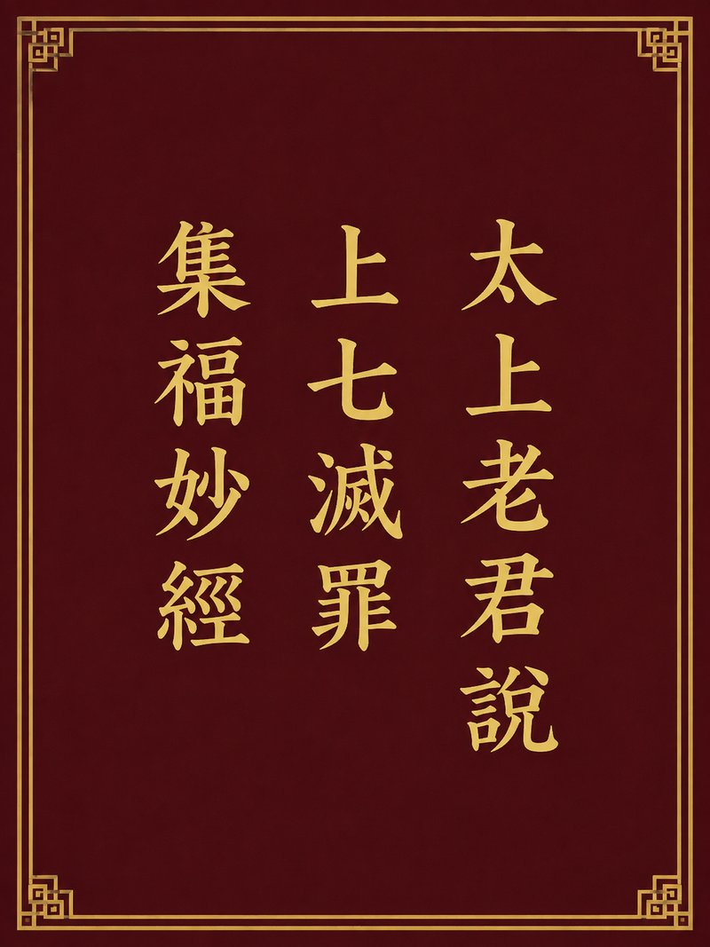 太上老君说上七灭罪集福妙经