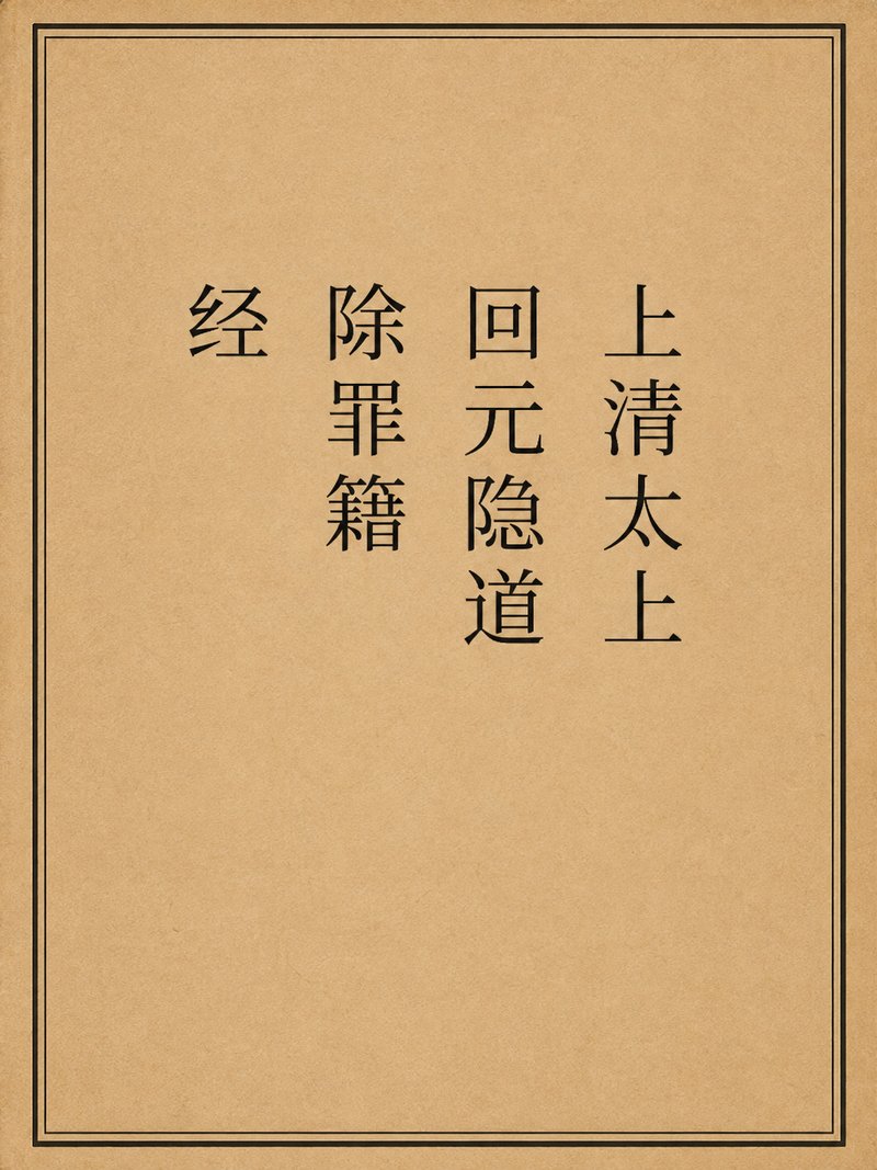上清太上回元隐道除罪籍经