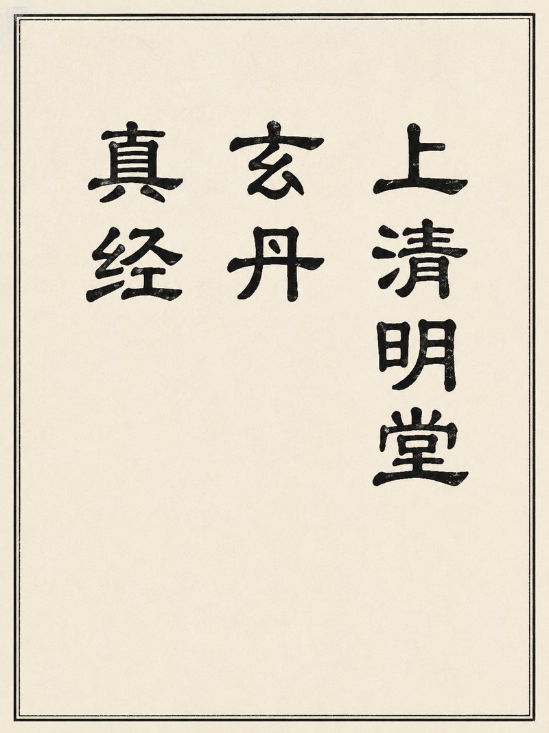 上清明堂玄丹真经