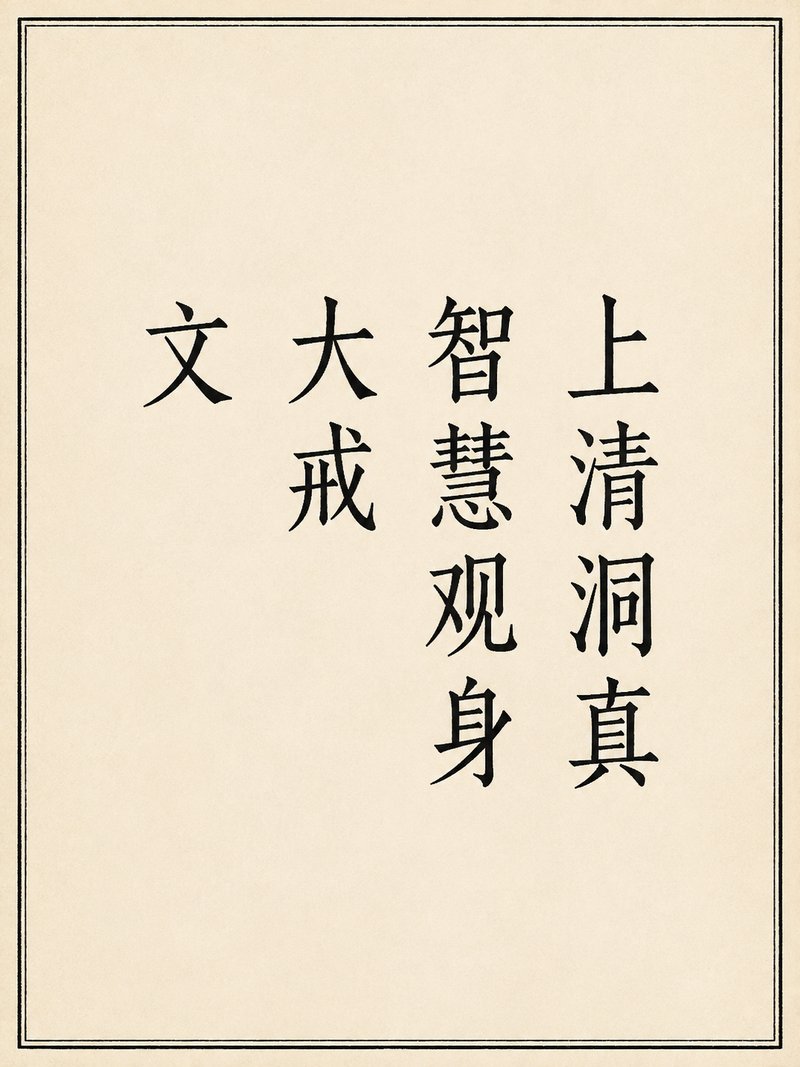 上清洞真智慧观身大戒文