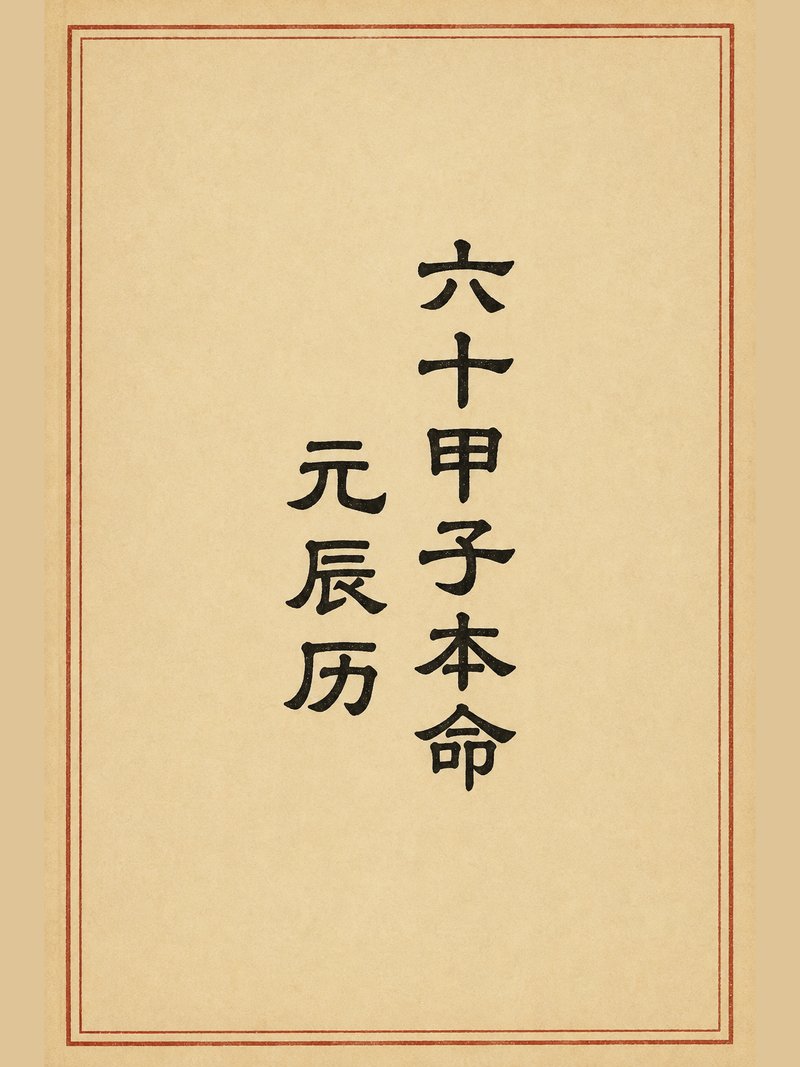 六十甲子本命元辰历