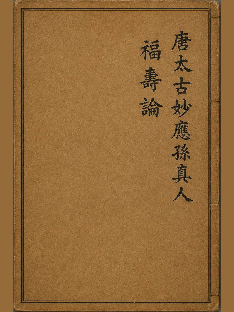 唐太古妙应孙真人福寿论
