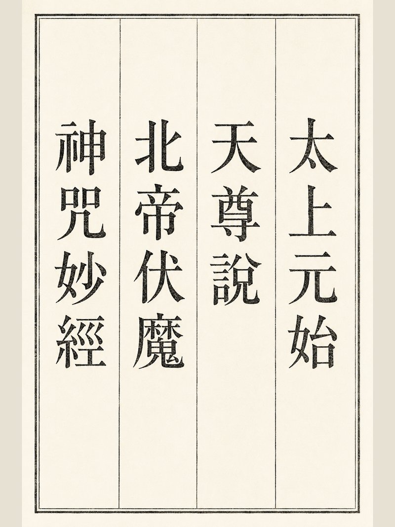 太上元始天尊说北帝伏魔神咒妙经
