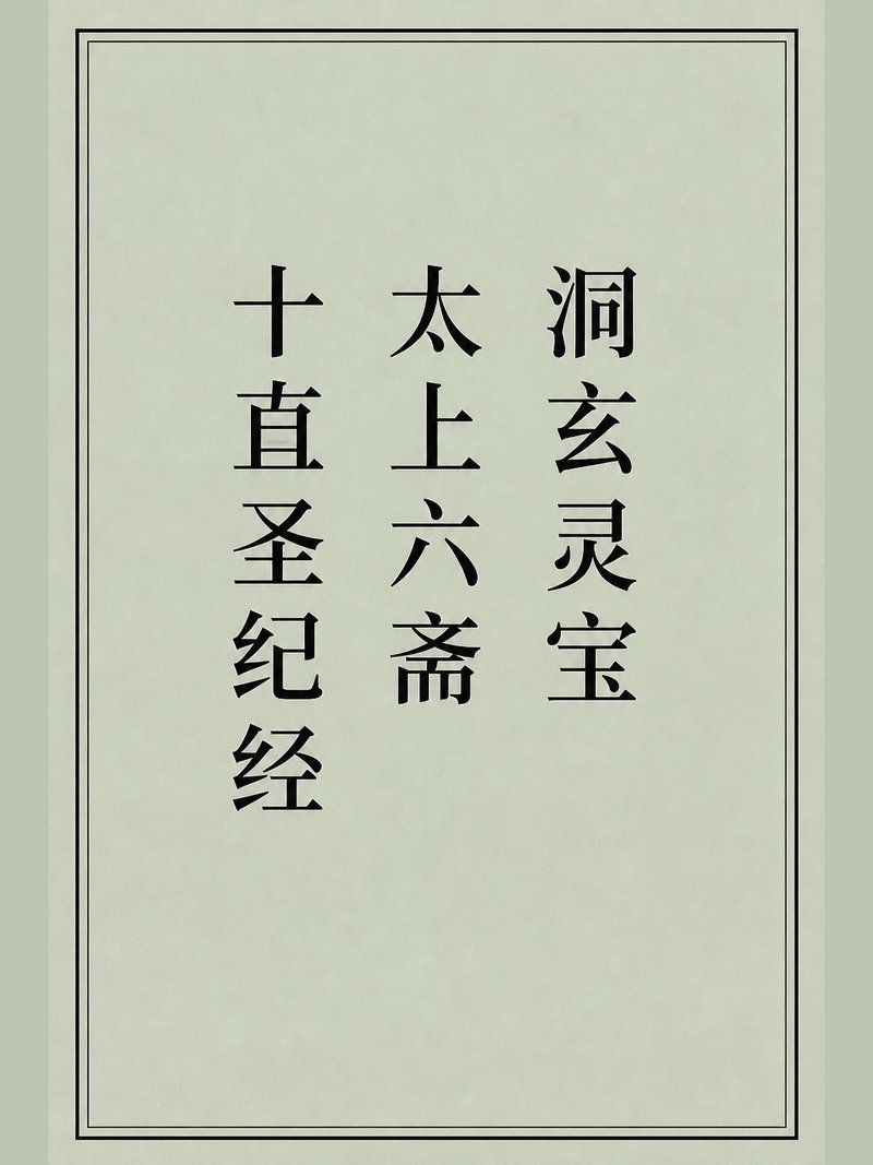 洞玄灵宝太上六斋十直圣纪经