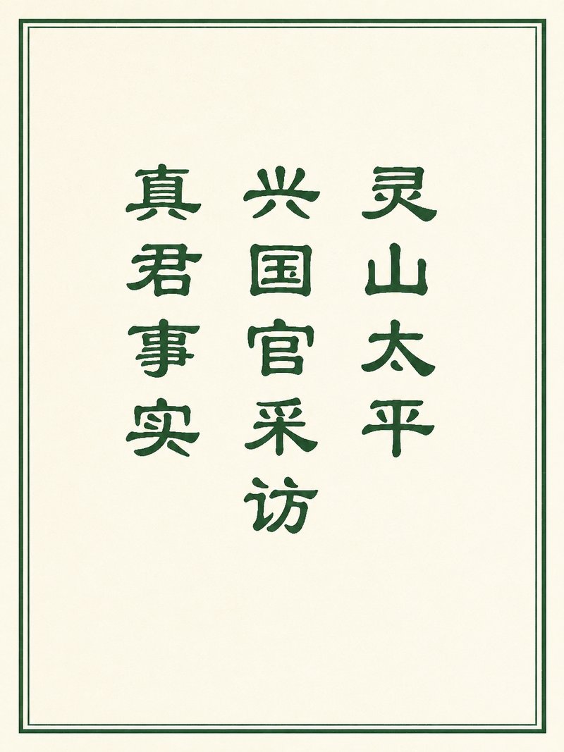 灵山太平兴国官采访真君事实