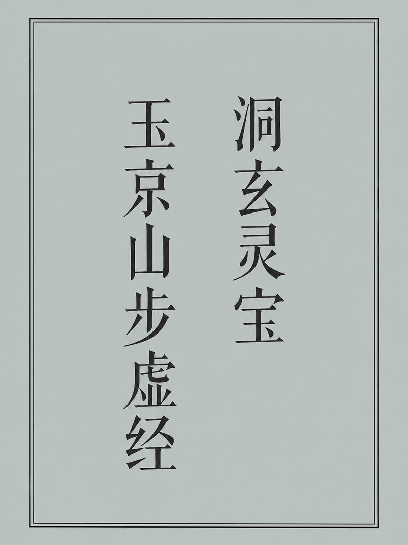 洞玄灵宝玉京山步虚经