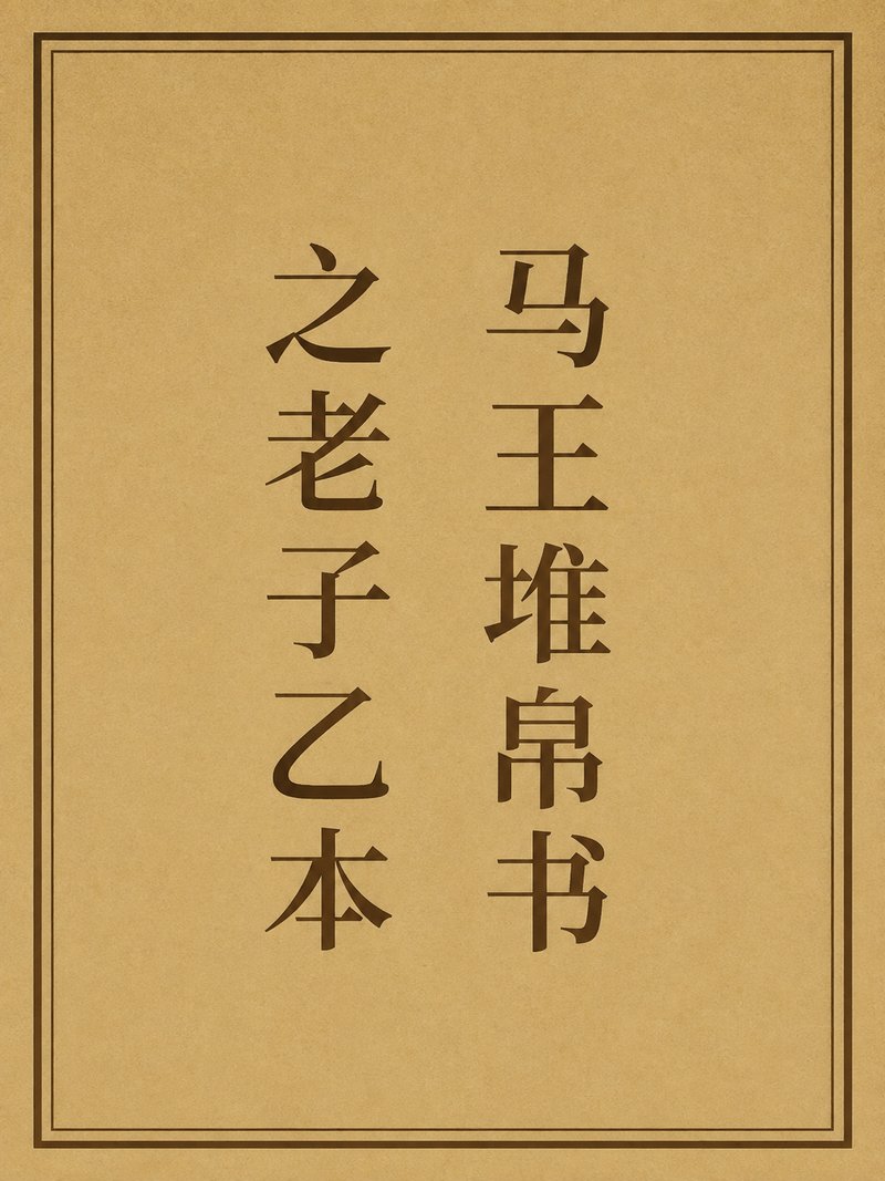 马王堆帛书之老子乙本