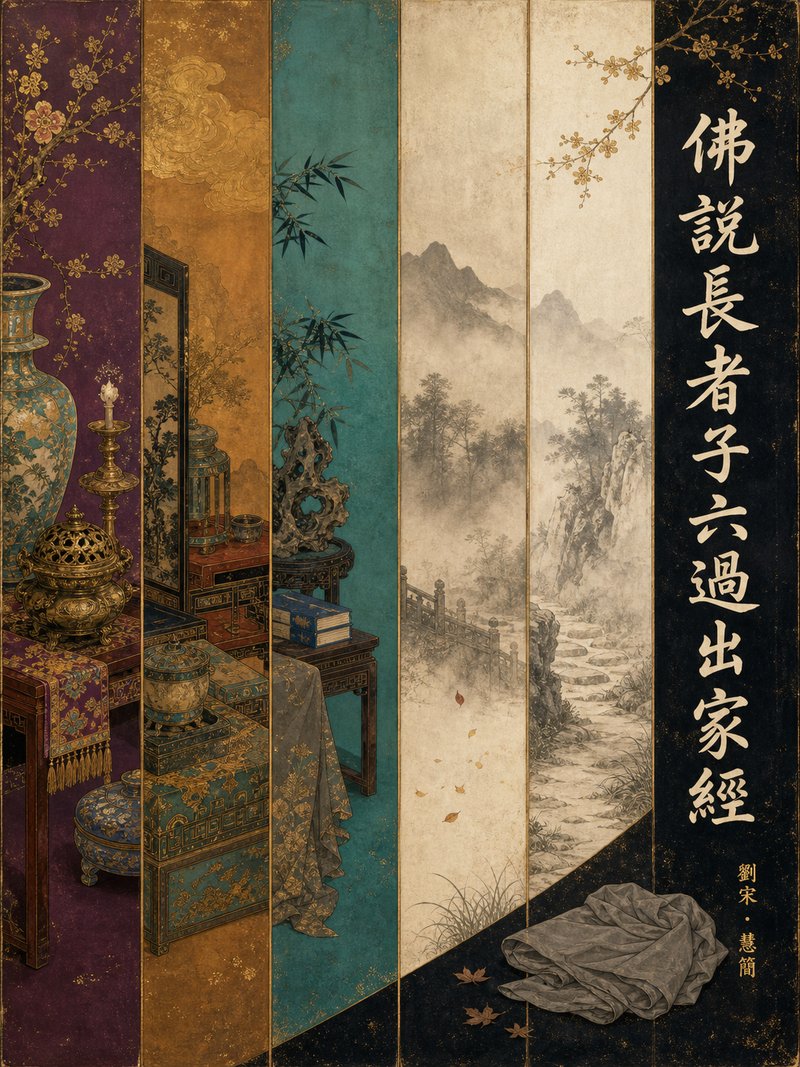 佛说长者子六过出家经