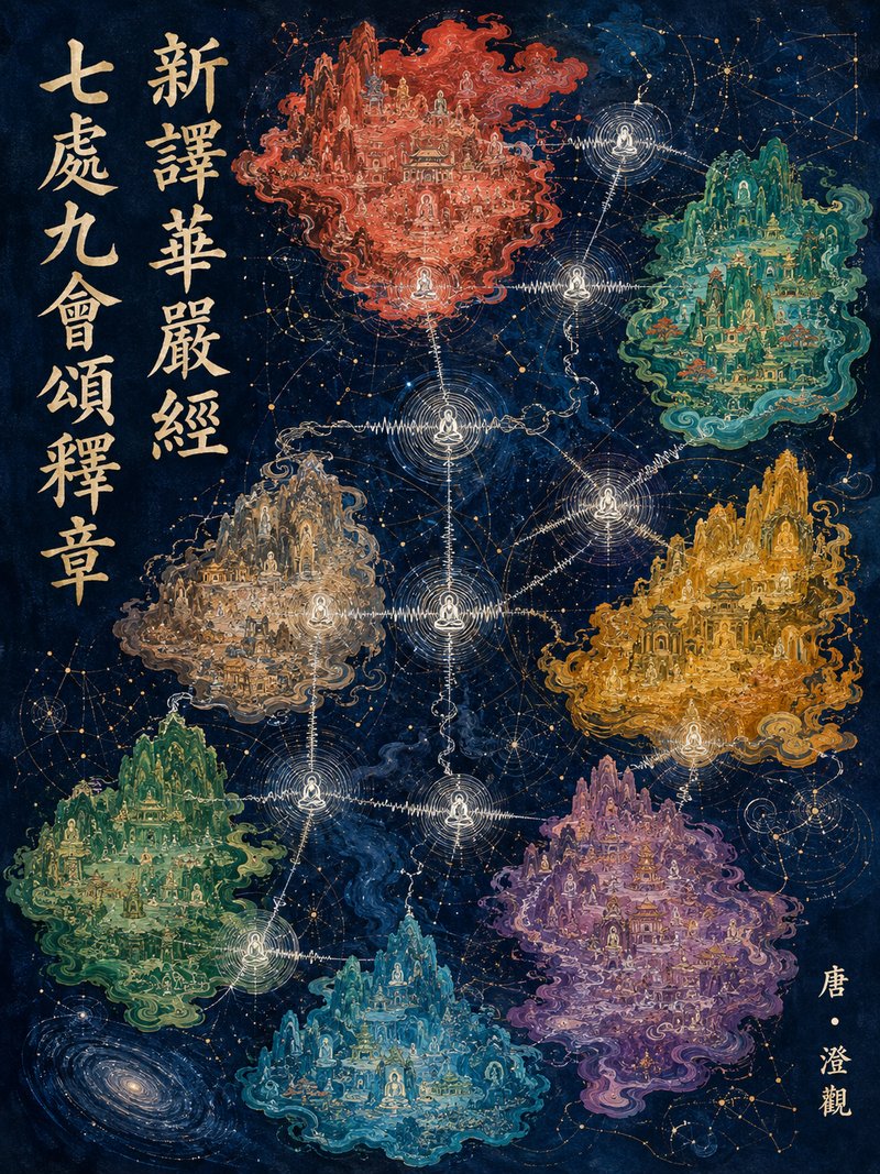 新译华严经七处九会颂释章