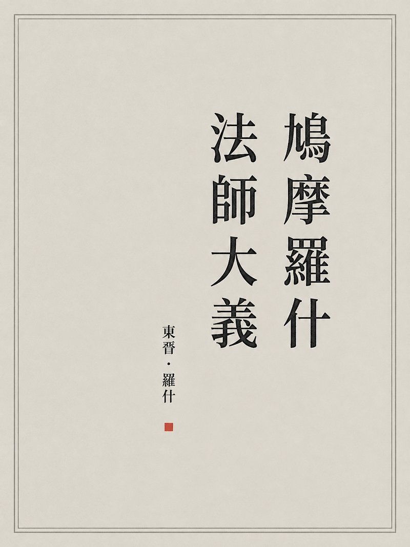 鸠摩罗什法师大义