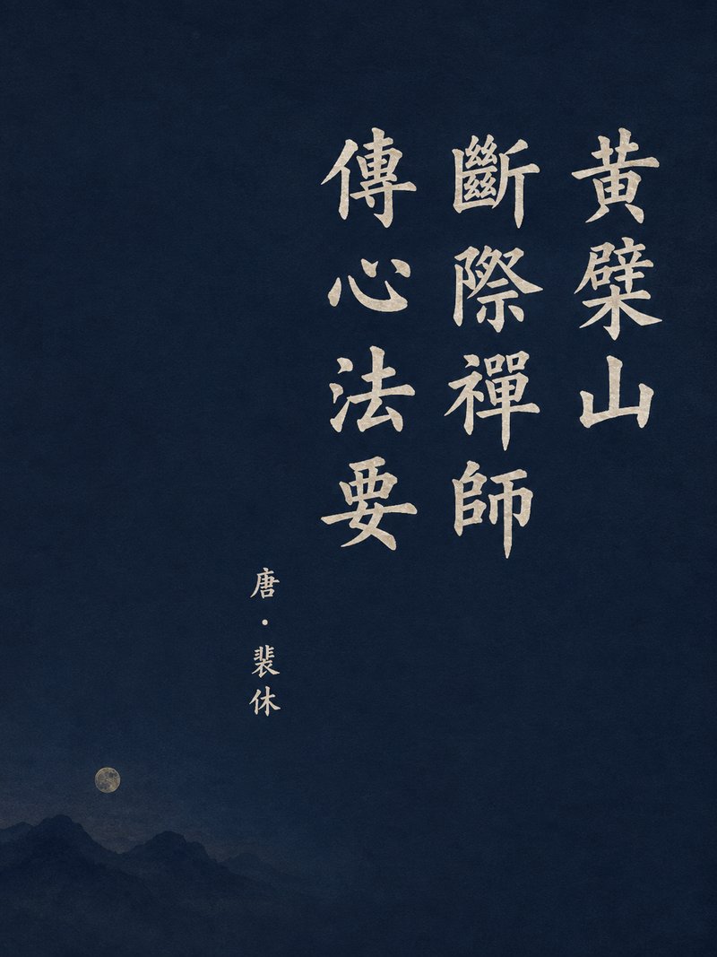 黄檗山断际禅师传心法要