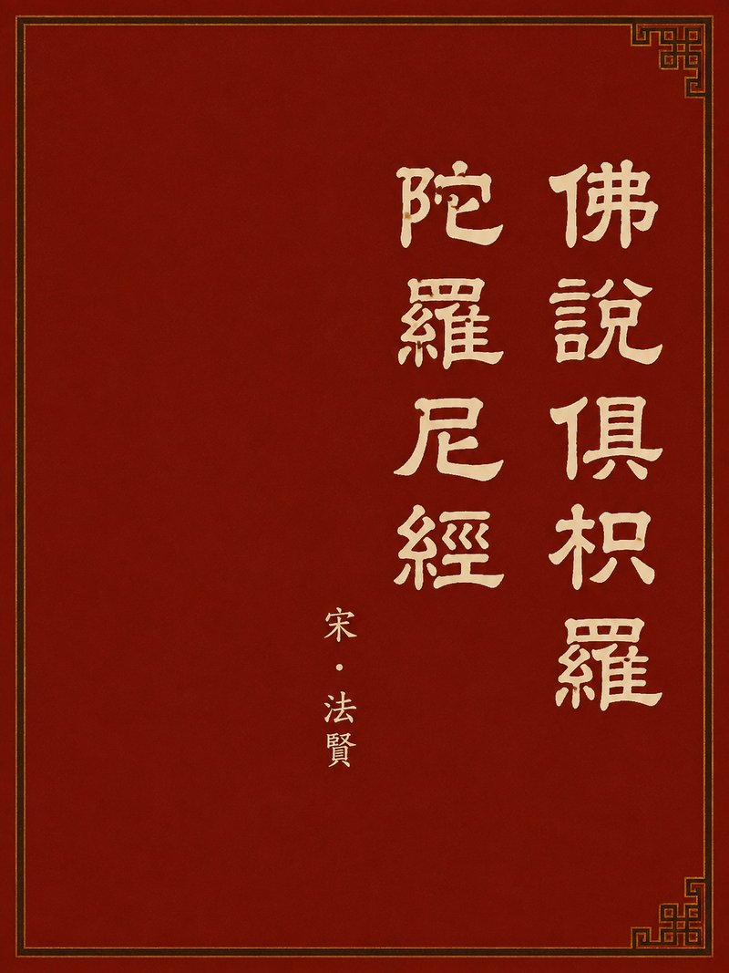 佛说俱枳罗陀罗尼经