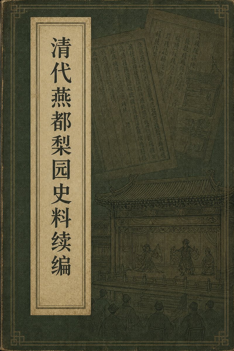 清代燕都梨园史料续编