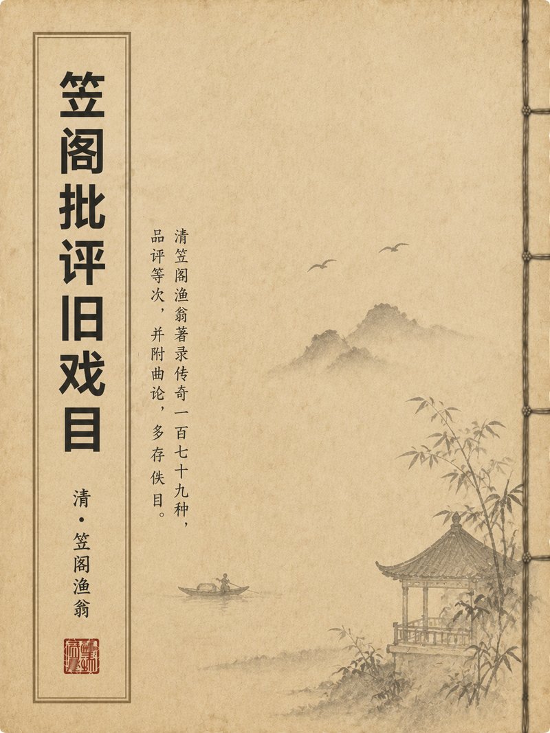 笠阁批评旧戏目