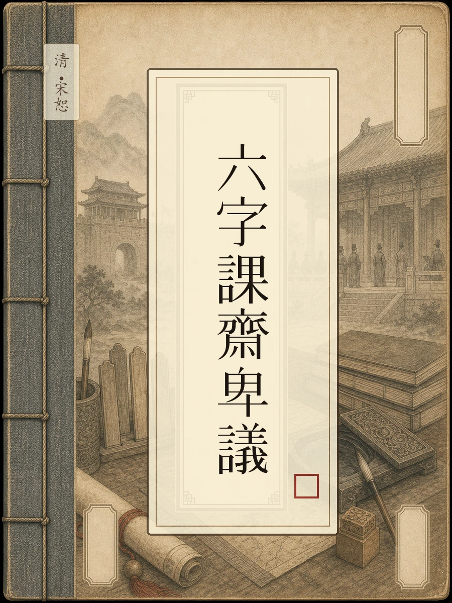 六字课斋卑议