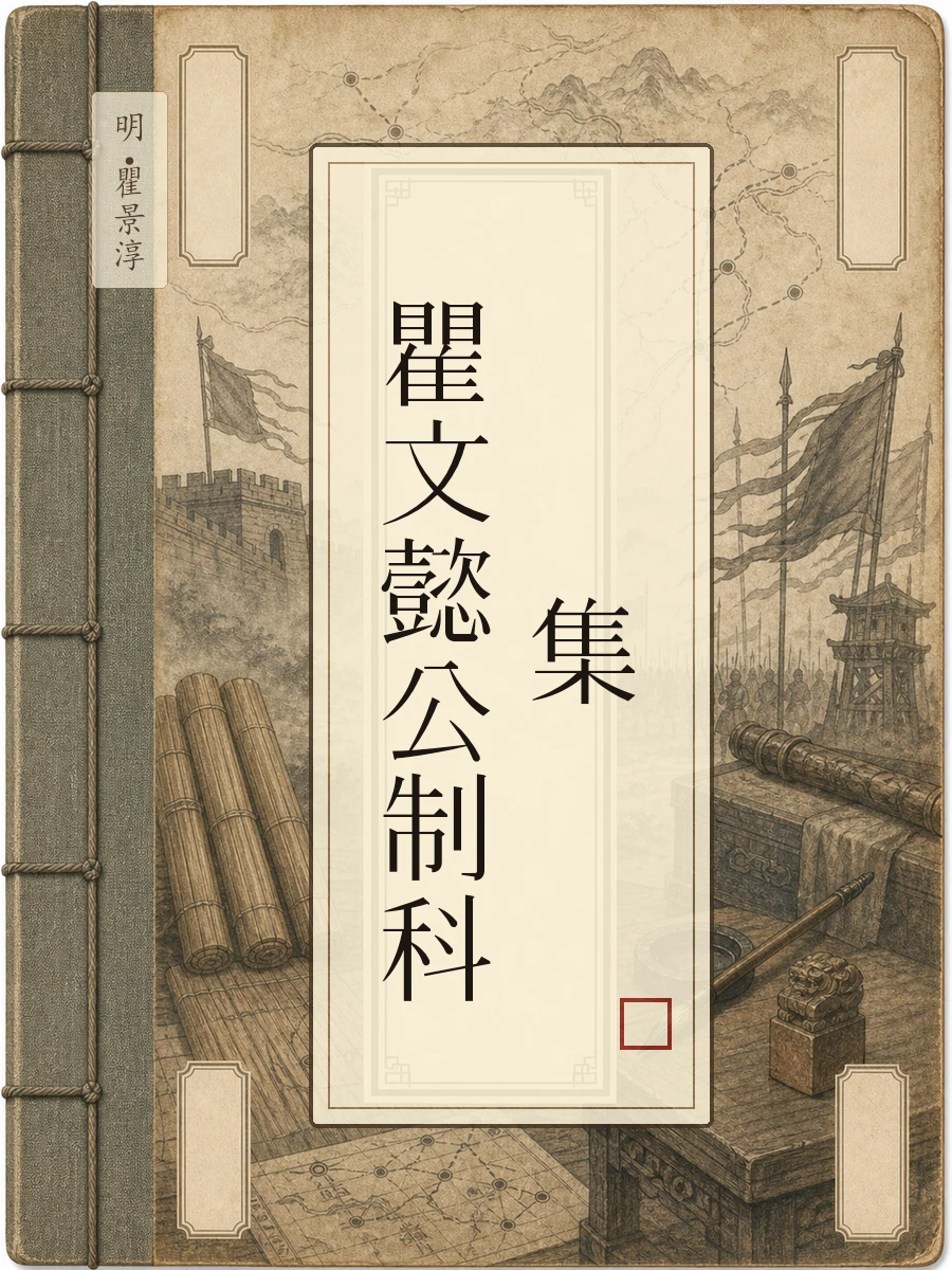 瞿文懿公制科集