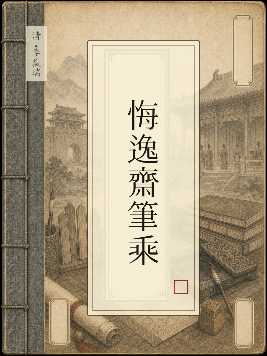 悔逸斋笔乘