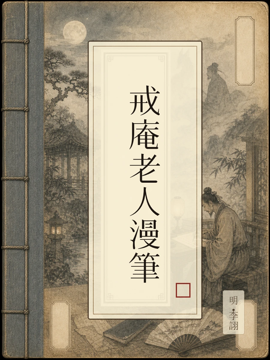 戒庵老人漫笔