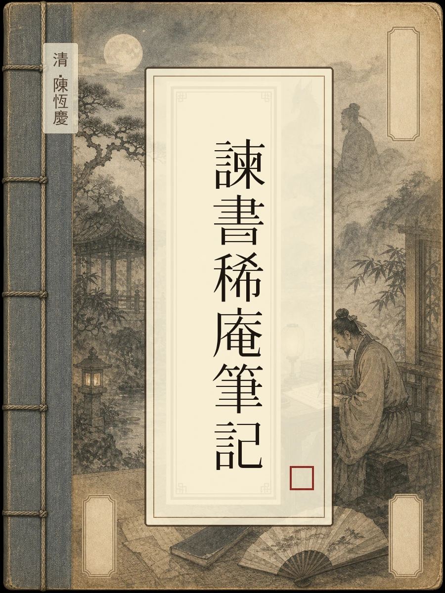 谏书稀庵笔记